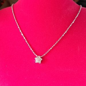 Dainty Silver Star Necklace